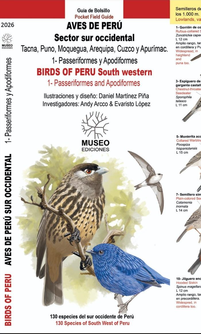 AVES DE PERÚ - SECTOR SUR OCCIDENTAL